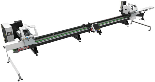 AC 2060 Сервоуправляемый двухголовочный станок для распиловки алюминия