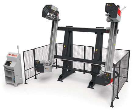 MV 1010 Вертикальный четырёхголовочный сварочный станок