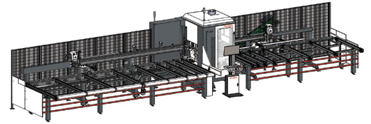 SB 3015 Пильно-обрабатывающий центр для распиловки ПВХ профиля под различным углом
