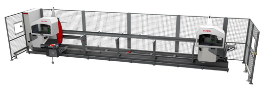 ZM 1060 Ø 650 Двухголовочный распиловочный центр с двухплоскосной поворотной пилой и нижней подачей